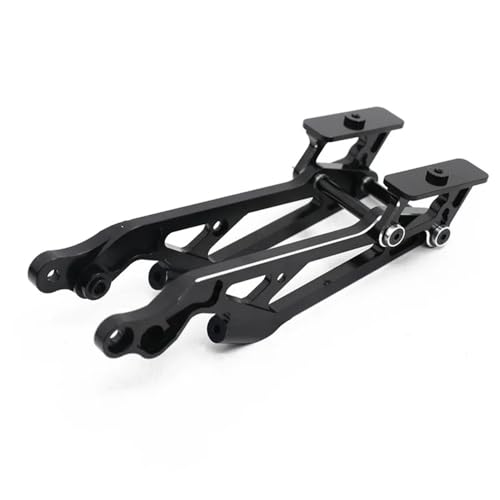 Metall Heckflügelhalterungsset für Arrma 1/8 6S KRATON Typhon Talion SENTON Outcast Notorious RC Car Upgrade Teile (Farbe: Schwarz A) von KLAPR