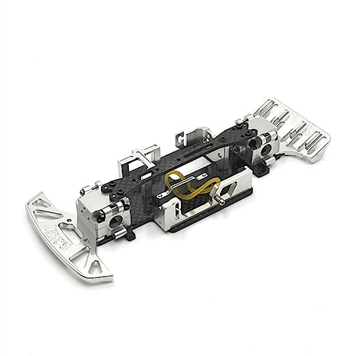 Metall-Radstand, modifizierter Rahmen, 98 mm - 102 mm, für 1/28 284131 K969 K979 K989 K999 RC Autoteile (Silber) von KLAPR