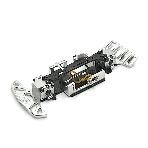Metall-Radstand, modifizierter Rahmen, 98 mm-102 mm, für WLtoys 1/28 284131 K969 K979 K989 K999 RC-Autoteile (Silber) von KLAPR