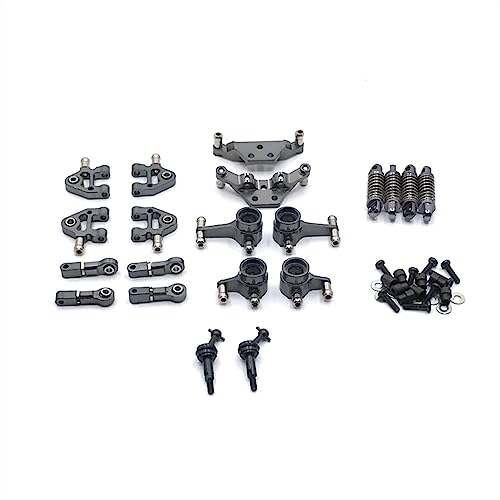 Metall-Schwenkarm-Lenkbecher, Hundeknochen-Set für 1/28 284131 K969 K979 K989 K999 P929 P939 RC-Autoteile (dunkelgrau) von KLAPR