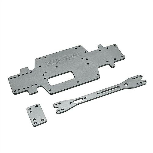 Metall-Upgrade-Grundplatte für 1/28 284121 K969 K979 K989 K999 P929 P939 RC-Autoteile (dunkelgrau) von KLAPR