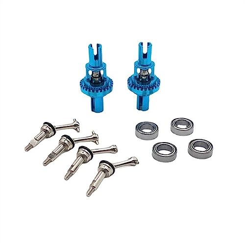 Metall-Upgrade-Kugel, Differential, verlängerte Antriebswelle für WLtoys 1/28 284131 K969 K979 K989 K999 P929 P939 RC Autoteile (Himmelblau) von KLAPR