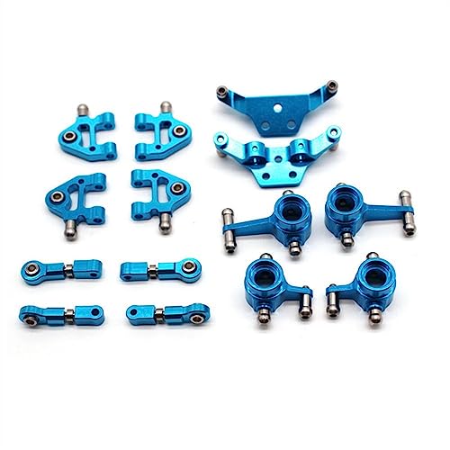 Schwenkarm-Lenkbecherhalterung aus Metall für WLtoys 1/28 284131 K969 K979 K989 K999 P929 P939 RC-Autoteile (Himmelblau) von KLAPR