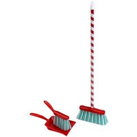 KLEIN 6201 Besen Set mit Motiv Zuckerstange, 3-teilig von KLEIN