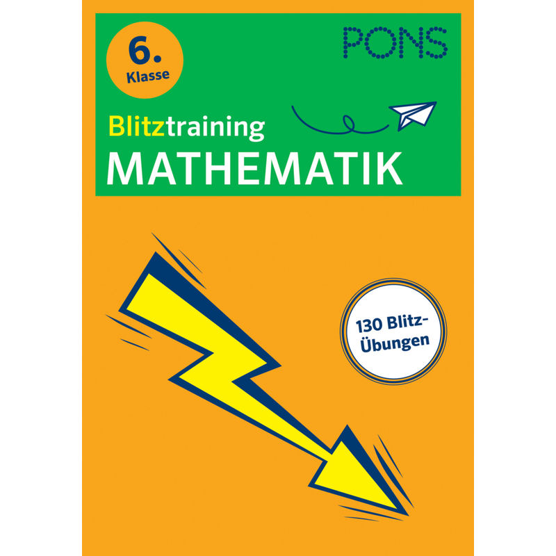 PONS Blitztraining Mathematik 6. Klasse von KLETT LERNTRAINING