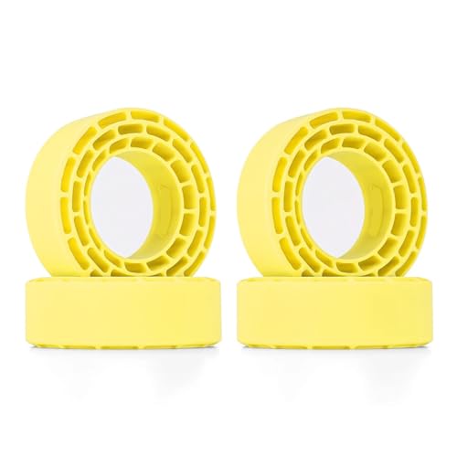 KLHYTGFA 4 Stück Silikonkautschukeinsätze for 68–72 mm 1,3 Zoll Reifen, Gelb/Grün-Option(Yellow) von KLHYTGFA