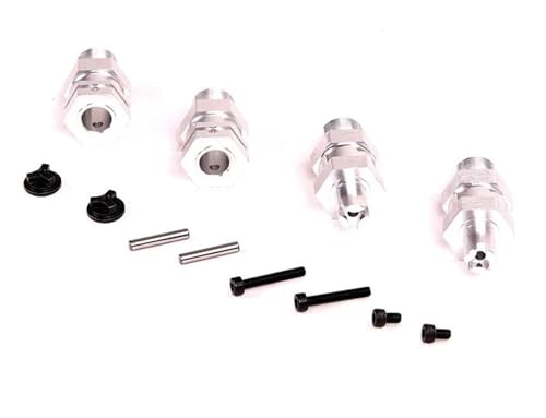 KLHYTGFA Quick Release Metall Vorne oder Hinten Hex Hub Erweiterte Achse Kit for 1/5 HPI ROF-UN ROV-AN KM BA-JA 5B 5T 5SC for RC Auto Teile(5SC 1Set Silver85180) von KLHYTGFA
