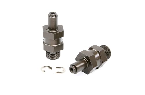 KLHYTGFA Quick Release Metall Vorne oder Hinten Hex Hub Erweiterte Achse Kit for 1/5 HPI ROF-UN ROV-AN KM BA-JA 5B 5T 5SC for RC Auto Teile(Front 2PC) von KLHYTGFA