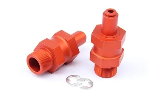 KLHYTGFA Quick Release Metall Vorne oder Hinten Hex Hub Erweiterte Achse Kit for 1/5 HPI ROF-UN ROV-AN KM BA-JA 5B 5T 5SC for RC Auto Teile(Front Red 95018) von KLHYTGFA
