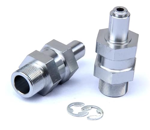 KLHYTGFA Quick Release Metall Vorne oder Hinten Hex Hub Erweiterte Achse Kit for 1/5 HPI ROF-UN ROV-AN KM BA-JA 5B 5T 5SC for RC Auto Teile(Front Silver 95018) von KLHYTGFA