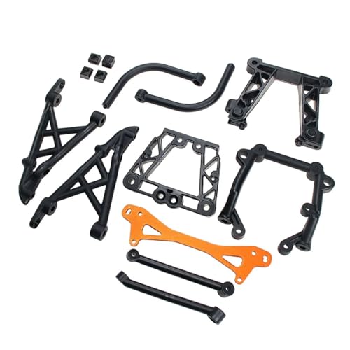 for 1/5 Rc Upgrade Kunststoff Hinten Schott und Shock Tower Halterung Set for HPI ROF-UN ROV-AN Baja 5b 5t 5sc von KLHYTGFA