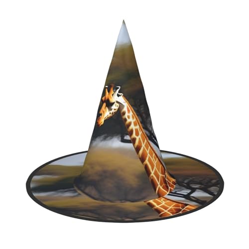 KLJnmbb Afrika Giraffe Majestätischer Baum Druck Unisex Halloween Hexenhut Erwachsene und Jugendliche Kappe Party Karneval Kostüme Caps KLJnmbb Afrika Giraffe Majestätischer Baum Druck Unisex Halloween Hexenhut Erwachsene und Jugendliche Kappe Party Karneval Kostüme Caps von KLJnmbb