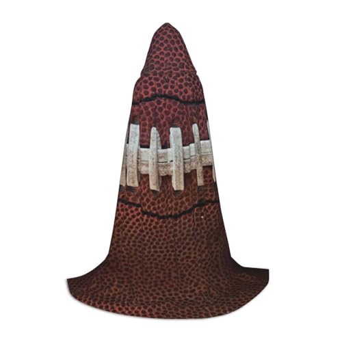 KLJnmbb American Football Kapuzenumhang mit Schnürsenkel, für Erwachsene, Teenager, Kinder, verschiedene Zauberer, Umhang, RobeHalloween, Karneval, Cosplay von KLJnmbb