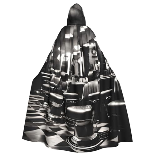 KLJnmbb Barber Shop Halloween-Kapuzenumhang mit einfarbigem Druck, für Erwachsene, Unisex, Cosplay-Kostüm KLJnmbb Barber Shop Halloween-Kapuzenumhang mit einfarbigem Druck, für Erwachsene, Unisex, Cosplay-Kostüm von KLJnmbb