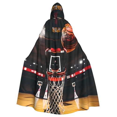 KLJnmbb Basketball-Druck, Halloween-Kapuzenumhang mit lebhaftem Ganzkörper-Motiv, Erwachsene, Unisex, Cosplay-Kostüm KLJnmbb Basketball-Druck, Halloween-Kapuzenumhang mit lebhaftem Ganzkörper-Motiv, Erwachsene, Unisex, Cosplay-Kostüm von KLJnmbb