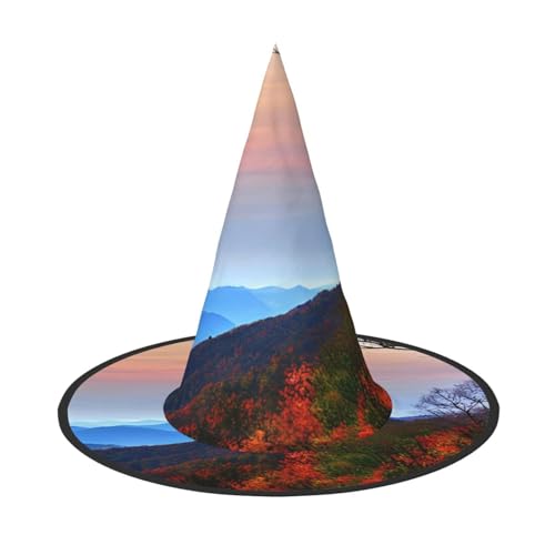 KLJnmbb Blue Ridge Unisex Hexenhut für Erwachsene und Teenager, Motiv: Berge, für Partys, Karneval, Kostüme, Mützen KLJnmbb Blue Ridge Unisex Hexenhut für Erwachsene und Teenager, Motiv: Berge, für Partys, Karneval, Kostüme, Mützen von KLJnmbb