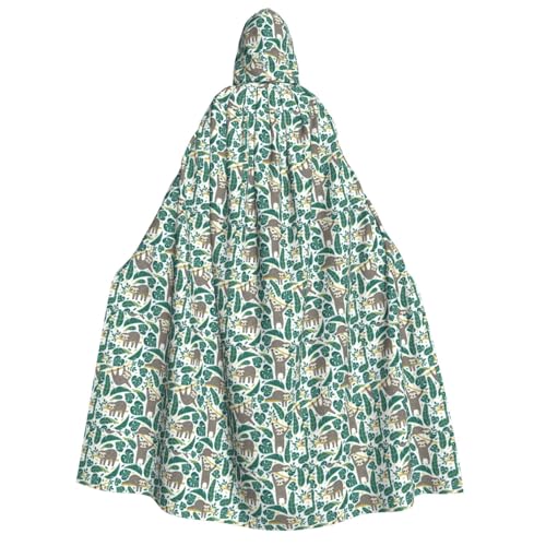 KLJnmbb Entzückender Faultier-Aufdruck, Kapuzenumhang, Cosplay, Erwachsene, Halloween, Weihnachten, Karneval, Motto-Partys, vielseitig einsetzbar KLJnmbb Entzückender Faultier-Aufdruck, Kapuzenumhang, Cosplay, Erwachsene, Halloween, Weihnachten, Karneval, Motto-Partys, vielseitig einsetzbar von KLJnmbb