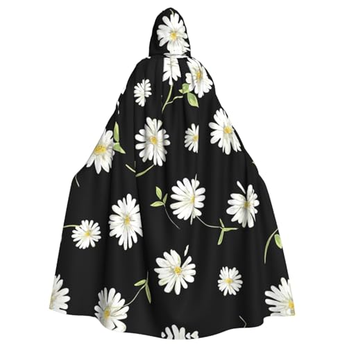 KLJnmbb Halloween-Kapuzenumhang mit Gänseblümchen-Aufdruck, voller Länge, Unisex, Cosplay-Kostüm für Erwachsene KLJnmbb Halloween-Kapuzenumhang mit Gänseblümchen-Aufdruck, voller Länge, Unisex, Cosplay-Kostüm für Erwachsene von KLJnmbb