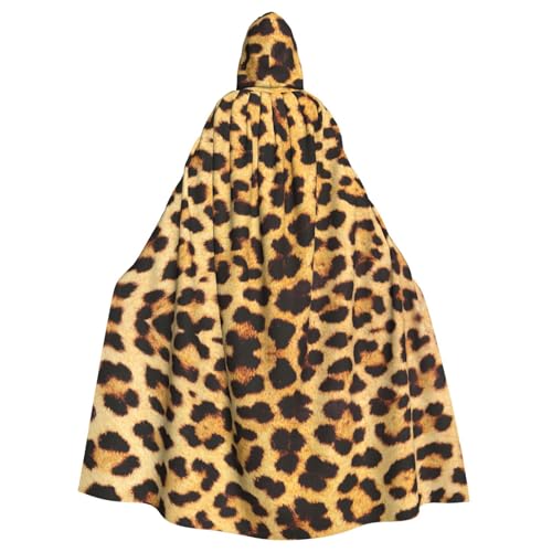 KLJnmbb Halloween-Kapuzenumhang mit Leopardenfellmuster und lebendiger voller Länge, Unisex, Cosplay-Kostüm für Erwachsene KLJnmbb Halloween-Kapuzenumhang mit Leopardenfellmuster und lebendiger voller Länge, Unisex, Cosplay-Kostüm für Erwachsene von KLJnmbb