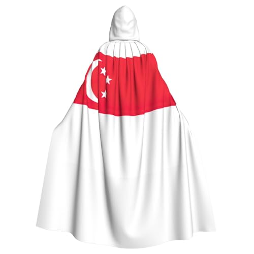 KLJnmbb Halloween-Kapuzenumhang mit Singapur-Flagge, lebendig, volle Länge, Cosplay-Kostüm für Erwachsene KLJnmbb Halloween-Kapuzenumhang mit Singapur-Flagge, lebendig, volle Länge, Cosplay-Kostüm für Erwachsene von KLJnmbb