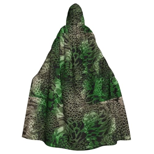 KLJnmbb Halloween-Kapuzenumhang mit grünem Schlangen-Druck, lebendig, volle Länge, Erwachsene, Unisex, Cosplay-Kostüm KLJnmbb Halloween-Kapuzenumhang mit grünem Schlangen-Druck, lebendig, volle Länge, Erwachsene, Unisex, Cosplay-Kostüm von KLJnmbb