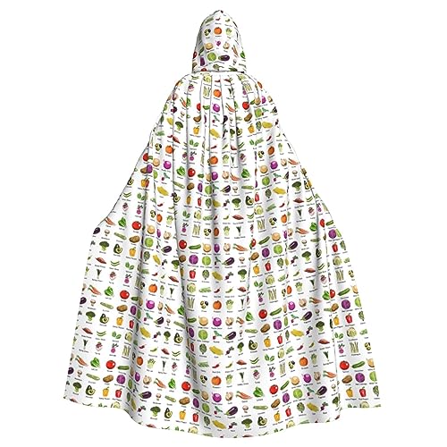 KLJnmbb Halloween-Kapuzenumhang mit verschiedenen Gemüsesorten in voller Länge, Cosplay-Kostüm für Erwachsene KLJnmbb Halloween-Kapuzenumhang mit verschiedenen Gemüsesorten in voller Länge, Cosplay-Kostüm für Erwachsene von KLJnmbb