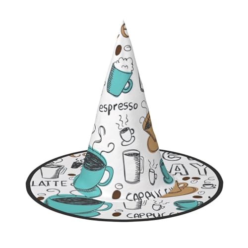 KLJnmbb Hexenhut für Erwachsene und Jugendliche, Unisex, für Halloween, für Partys, Karneval, Kostüme, Mützen von KLJnmbb