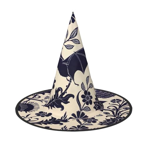 KLJnmbb Hexenhut mit Fledermausmuster, Unisex, Halloween, Erwachsene und Jugendliche, Mütze, Partys, Karneval, Kostüme KLJnmbb Hexenhut mit Fledermausmuster, Unisex, Halloween, Erwachsene und Jugendliche, Mütze, Partys, Karneval, Kostüme von KLJnmbb