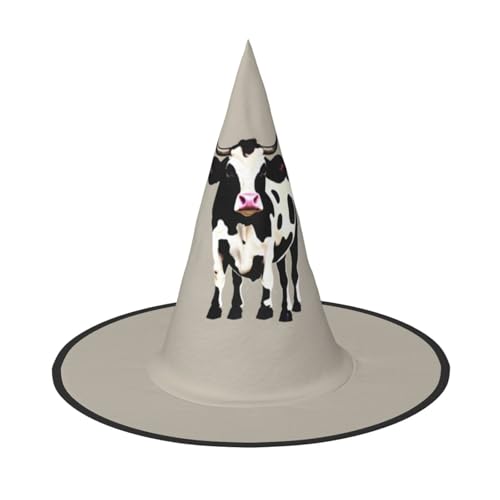 KLJnmbb Hexenhut mit Kuhmotiv, Unisex, für Halloween, Erwachsene und Jugendliche, für Partys, Karneval, Kostüme, Mützen KLJnmbb Hexenhut mit Kuhmotiv, Unisex, für Halloween, Erwachsene und Jugendliche, für Partys, Karneval, Kostüme, Mützen von KLJnmbb