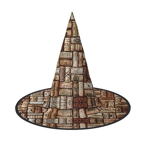 KLJnmbb Hexenhut mit Weinkorkdruck, Unisex, Halloween, Erwachsene und Jugendliche, Mütze, Partys, Karneval, Kostüme KLJnmbb Hexenhut mit Weinkorkdruck, Unisex, Halloween, Erwachsene und Jugendliche, Mütze, Partys, Karneval, Kostüme von KLJnmbb