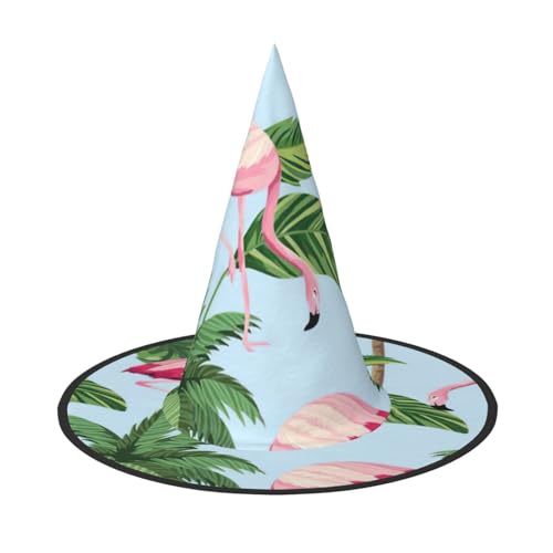 KLJnmbb Hexenhut mit tropischem Flamingodruck, Unisex, Halloween, Erwachsene und Teenager, Kappe, Partys, Karneval, Kostüme KLJnmbb Hexenhut mit tropischem Flamingodruck, Unisex, Halloween, Erwachsene und Teenager, Kappe, Partys, Karneval, Kostüme von KLJnmbb