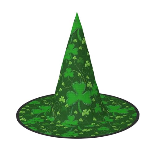 KLJnmbb Hintergrund St. Patrick's Day Glitzer-Druck Unisex Halloween Hexenhut Erwachsene und Jugendliche Kappe Party Karneval Kostüme Caps KLJnmbb Hintergrund St. Patrick's Day Glitzer-Druck Unisex Halloween Hexenhut Erwachsene und Jugendliche Kappe Party Karneval Kostüme Caps von KLJnmbb