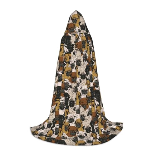 KLJnmbb Imagen De Mops-Umhang mit Kapuze, für Erwachsene, Teenager, Kinder, verschiedene Zauberer-Umhang, RobeHalloween, Karneval, Cosplay KLJnmbb Imagen De Mops-Umhang mit Kapuze, für Erwachsene, Teenager, Kinder, verschiedene Zauberer-Umhang, RobeHalloween, Karneval, Cosplay von KLJnmbb