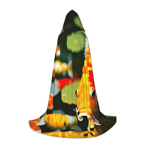 KLJnmbb Japanischer hübscher Koi-Fisch-Aufdruck, Kapuzenumhang für Erwachsene, Teenager, Kinder, verschiedene Zauberer-Umhang, RobeHalloween, Karneval, Cosplay KLJnmbb Japanischer hübscher Koi-Fisch-Aufdruck, Kapuzenumhang für Erwachsene, Teenager, Kinder, verschiedene Zauberer-Umhang, RobeHalloween, Karneval, Cosplay von KLJnmbb