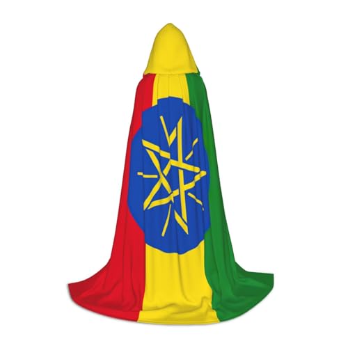 KLJnmbb Kapuzenumhang mit Äthiopien-Flagge für Erwachsene, Teenager, Kinder, verschiedene Zauberer-Umhang, Robe, Halloween, Karneval, Cosplay KLJnmbb Kapuzenumhang mit Äthiopien-Flagge für Erwachsene, Teenager, Kinder, verschiedene Zauberer-Umhang, Robe, Halloween, Karneval, Cosplay von KLJnmbb