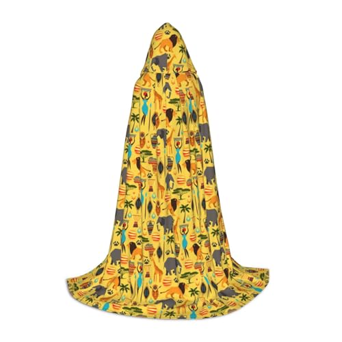 KLJnmbb Kapuzenumhang mit Afrika-Elefanten-Druck, für Erwachsene, Teenager, Kinder, verschiedene Zauberer, Umhang, RobeHalloween, Karneval, Cosplay KLJnmbb Kapuzenumhang mit Afrika-Elefanten-Druck, für Erwachsene, Teenager, Kinder, verschiedene Zauberer, Umhang, RobeHalloween, Karneval, Cosplay von KLJnmbb
