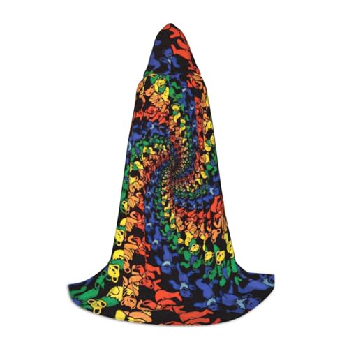 KLJnmbb Kapuzenumhang mit Bärenmotiv, Batikdruck, für Erwachsene, Teenager, Kinder, verschiedene Zauberer-Umhang, RobeHalloween, Karneval, Cosplay KLJnmbb Kapuzenumhang mit Bärenmotiv, Batikdruck, für Erwachsene, Teenager, Kinder, verschiedene Zauberer-Umhang, RobeHalloween, Karneval, Cosplay von KLJnmbb