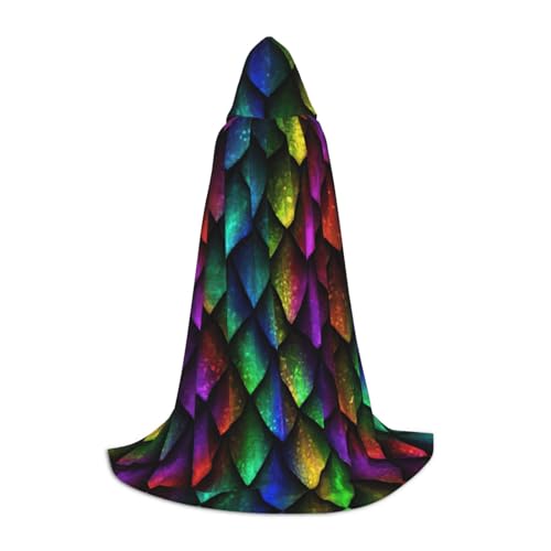 KLJnmbb Kapuzenumhang mit Drachen-Schuppen-Druck, für Erwachsene, Teenager, Kinder, verschiedene Zauberer-Umhang, RobeHalloween, Karneval, Cosplay KLJnmbb Kapuzenumhang mit Drachen-Schuppen-Druck, für Erwachsene, Teenager, Kinder, verschiedene Zauberer-Umhang, RobeHalloween, Karneval, Cosplay von KLJnmbb