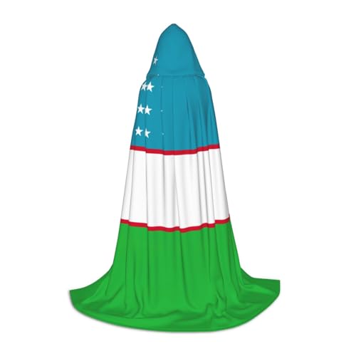 KLJnmbb Kapuzenumhang mit Flagge der Republik Usbekistan, für Erwachsene, Teenager, Kinder, verschiedene Zauberer, Umhang, RobeHalloween, Karneval, Cosplay KLJnmbb Kapuzenumhang mit Flagge der Republik Usbekistan, für Erwachsene, Teenager, Kinder, verschiedene Zauberer, Umhang, RobeHalloween, Karneval, Cosplay von KLJnmbb