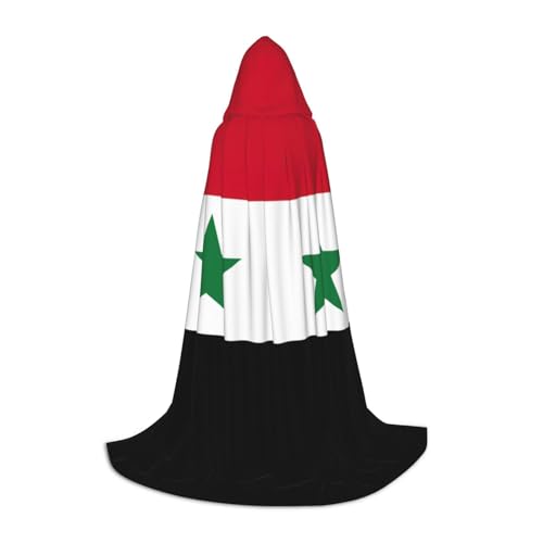 KLJnmbb Kapuzenumhang mit Flagge der Syrien, Arabischen Republik, für Erwachsene, Teenager, Kinder, verschiedene Zauberer, Umhang, RobeHalloween, Karneval, Cosplay KLJnmbb Kapuzenumhang mit Flagge der Syrien, Arabischen Republik, für Erwachsene, Teenager, Kinder, verschiedene Zauberer, Umhang, RobeHalloween, Karneval, Cosplay von KLJnmbb