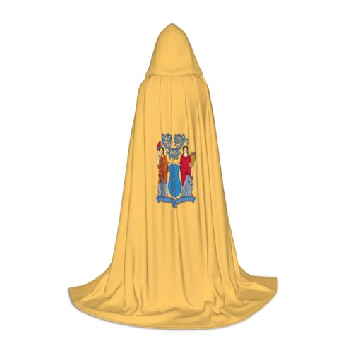 KLJnmbb Kapuzenumhang mit Flagge von New Jersey, für Erwachsene, Teenager, Kinder, verschiedene Zauberer-Umhang, RobeHalloween, Karneval, Cosplay KLJnmbb Kapuzenumhang mit Flagge von New Jersey, für Erwachsene, Teenager, Kinder, verschiedene Zauberer-Umhang, RobeHalloween, Karneval, Cosplay von KLJnmbb