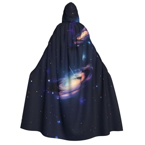 KLJnmbb Kapuzenumhang mit Galaxie im Universum, Cosplay, Erwachsene, Halloween, Weihnachten, Karneval, Themenpartys, vielseitig einsetzbar von KLJnmbb