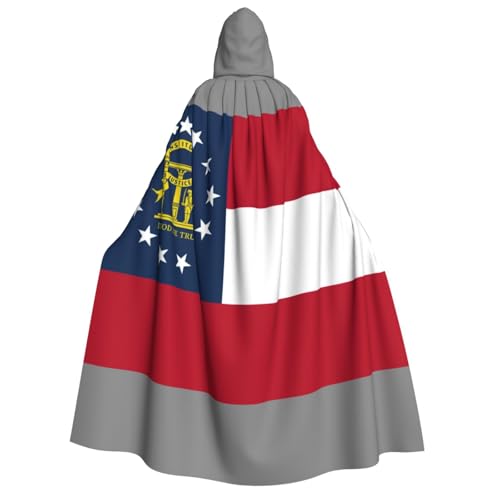 KLJnmbb Kapuzenumhang mit Georgia-Flagge, Cosplay, Erwachsene, Halloween, Weihnachten, Karneval, Themenpartys, vielseitig einsetzbar KLJnmbb Kapuzenumhang mit Georgia-Flagge, Cosplay, Erwachsene, Halloween, Weihnachten, Karneval, Themenpartys, vielseitig einsetzbar von KLJnmbb
