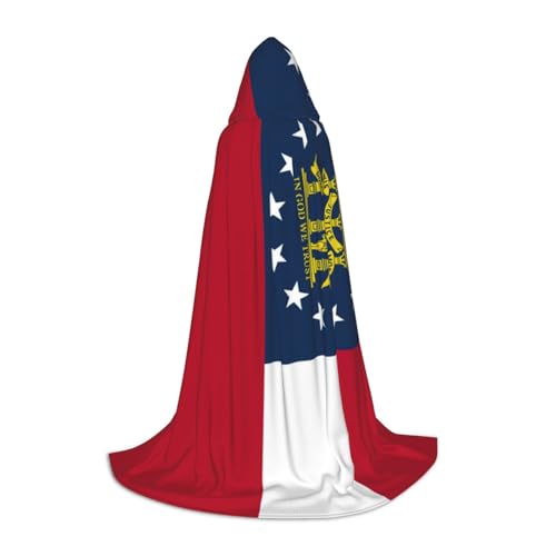 KLJnmbb Kapuzenumhang mit Georgia-Flagge, für Erwachsene, Teenager, Kinder, verschiedene Zauberer-Umhang, RobeHalloween, Karneval, Cosplay KLJnmbb Kapuzenumhang mit Georgia-Flagge, für Erwachsene, Teenager, Kinder, verschiedene Zauberer-Umhang, RobeHalloween, Karneval, Cosplay von KLJnmbb