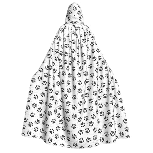 KLJnmbb Kapuzenumhang mit Hundepfotenmuster, Cosplay, Erwachsene, Halloween, Weihnachten, Karneval, Themenpartys, vielseitig einsetzbar KLJnmbb Kapuzenumhang mit Hundepfotenmuster, Cosplay, Erwachsene, Halloween, Weihnachten, Karneval, Themenpartys, vielseitig einsetzbar von KLJnmbb