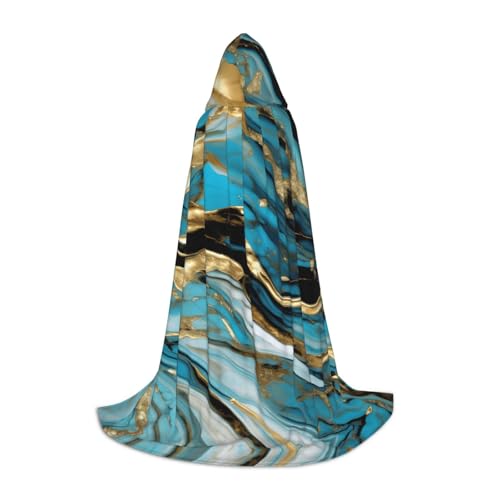 KLJnmbb Kapuzenumhang mit Kapuze, Türkis, Blau, Gold, Marmor-Druck, Erwachsene, Teenager, Kinder, verschiedene Zauberer-Umhang, RobeHalloween, Karneval, Cosplay KLJnmbb Kapuzenumhang mit Kapuze, Türkis, Blau, Gold, Marmor-Druck, Erwachsene, Teenager, Kinder, verschiedene Zauberer-Umhang, RobeHalloween, Karneval, Cosplay von KLJnmbb