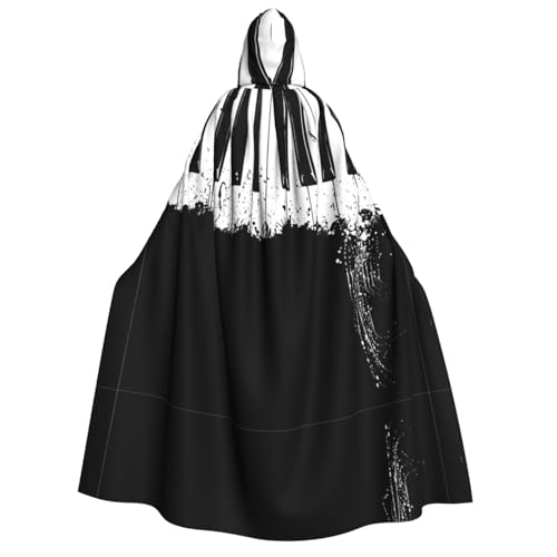 KLJnmbb Kapuzenumhang mit Klavierdruck, Cosplay, Erwachsene, Halloween, Weihnachten, Karneval, Themenpartys, vielseitig einsetzbar KLJnmbb Kapuzenumhang mit Klavierdruck, Cosplay, Erwachsene, Halloween, Weihnachten, Karneval, Themenpartys, vielseitig einsetzbar von KLJnmbb