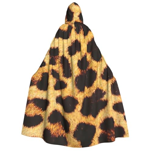 KLJnmbb Kapuzenumhang mit Leopardenmuster, Cosplay, Erwachsene, Halloween, Weihnachten, Karneval, Themenpartys, vielseitig einsetzbar von KLJnmbb