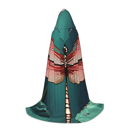 KLJnmbb Kapuzenumhang mit Libelle mit Seerosenmotiv, für Erwachsene, Teenager, Kinder, verschiedene Zauberer-Umhang, Robe, Halloween, Karneval, Cosplay KLJnmbb Kapuzenumhang mit Libelle mit Seerosenmotiv, für Erwachsene, Teenager, Kinder, verschiedene Zauberer-Umhang, Robe, Halloween, Karneval, Cosplay von KLJnmbb