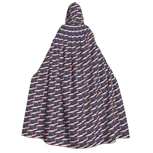 KLJnmbb Kapuzenumhang mit amerikanischer Flagge, Cosplay, Erwachsene, Halloween, Weihnachten, Karneval, Themenpartys, vielseitig einsetzbar KLJnmbb Kapuzenumhang mit amerikanischer Flagge, Cosplay, Erwachsene, Halloween, Weihnachten, Karneval, Themenpartys, vielseitig einsetzbar von KLJnmbb